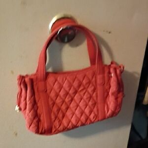 Vera Bradley Quilted Coral Shoulder Bag